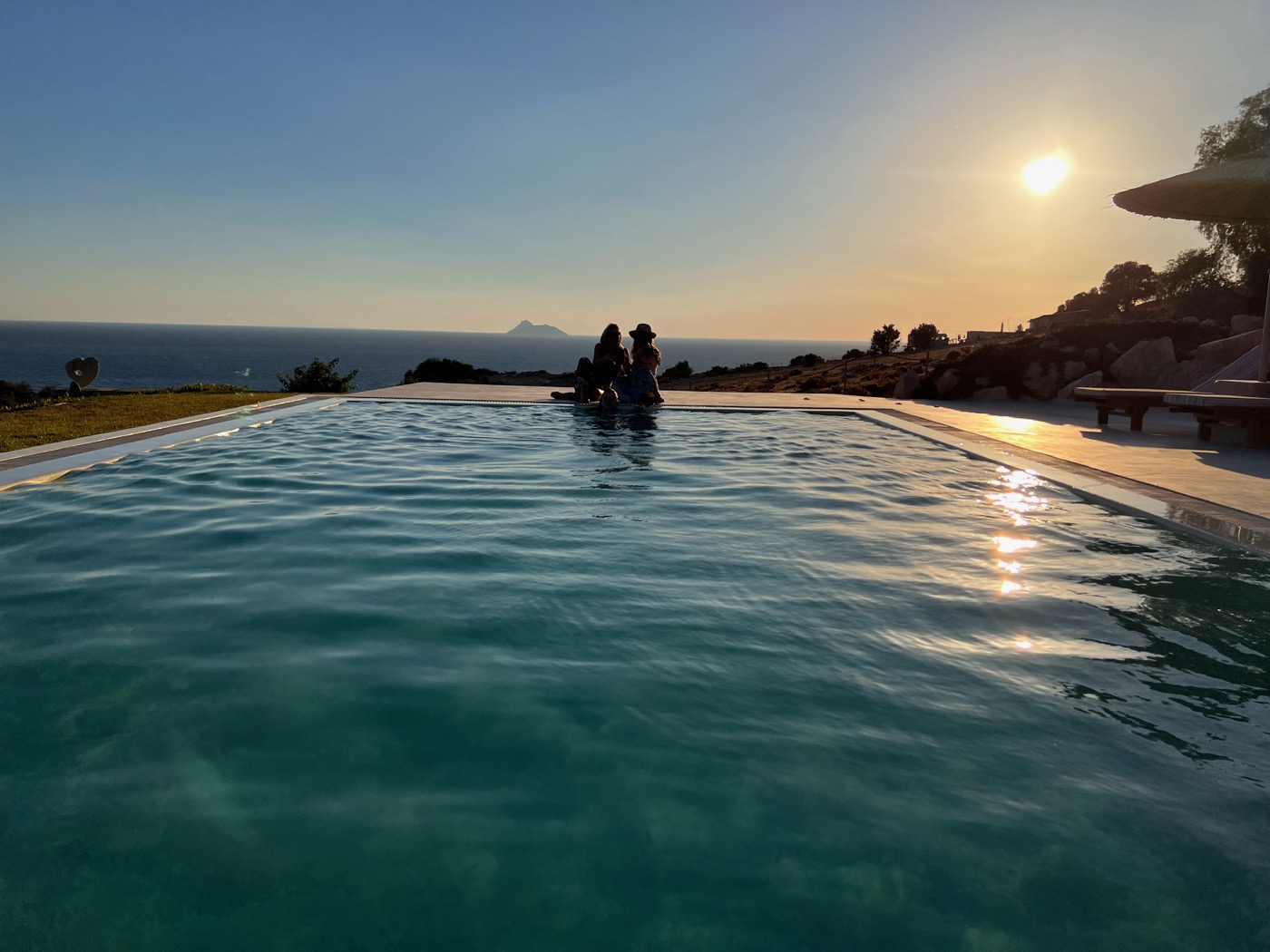 Pool overlooking Greece